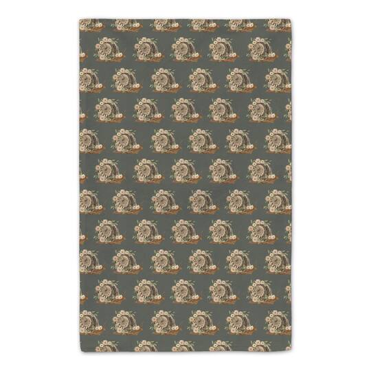 Moody Boho Floral Snail 16" x 25" Towel Set